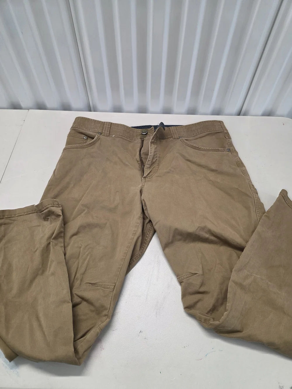 KÜHL RYDR Lite Klassik Fit Hiking Outdoor Pants Brown Men's Size 38x32